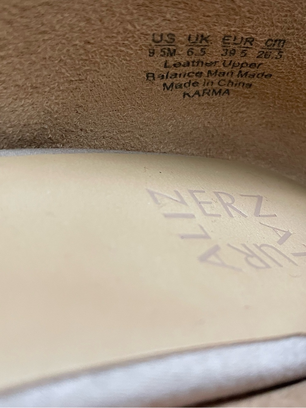 NWT Naturalizer Leather Suede Neutral Loafers - Size 9.5 - Picture 6 of 7